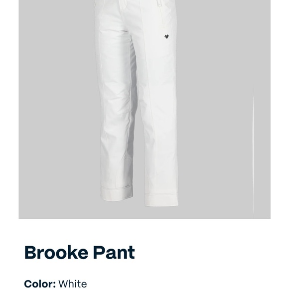 Obermeyer White Brooke Pants! Brand new with tags - Picture 1 of 6